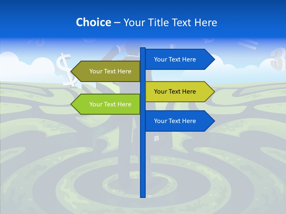 Male Professional Metaphor PowerPoint Template