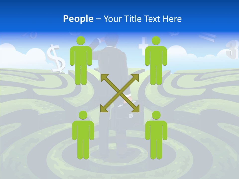 Male Professional Metaphor PowerPoint Template