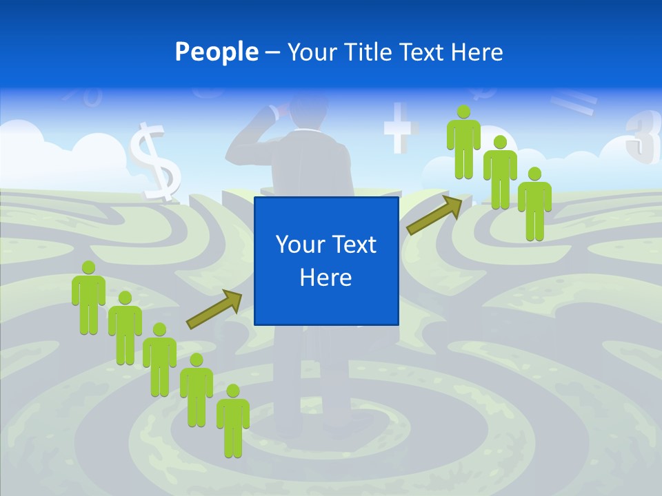 Male Professional Metaphor PowerPoint Template