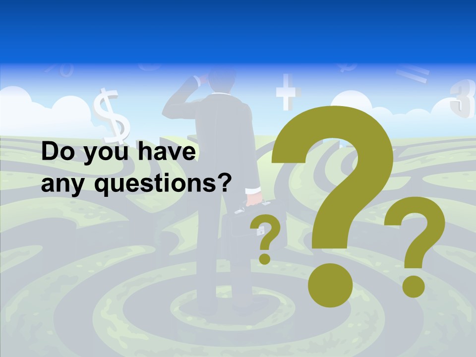 Male Professional Metaphor PowerPoint Template