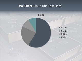 Silver Bars Pure Illustration PowerPoint Template