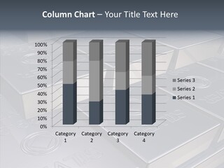 Silver Bars Pure Illustration PowerPoint Template