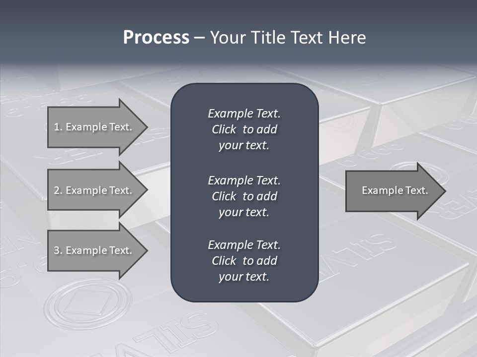 Silver Bars Pure Illustration PowerPoint Template