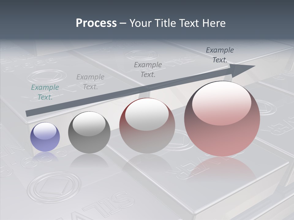 Silver Bars Pure Illustration PowerPoint Template