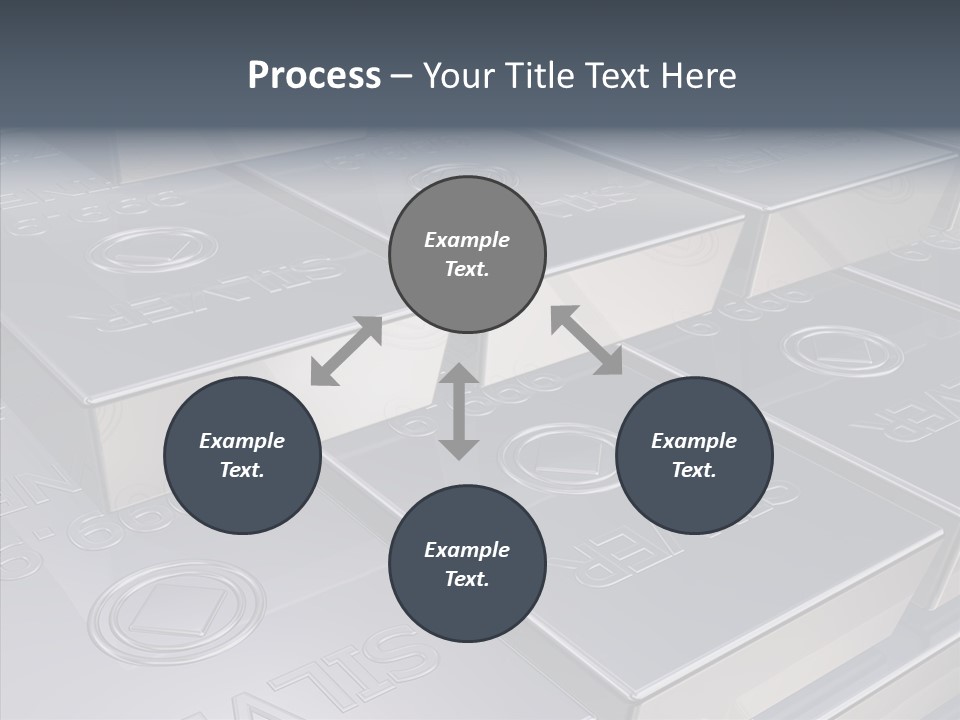 Silver Bars Pure Illustration PowerPoint Template