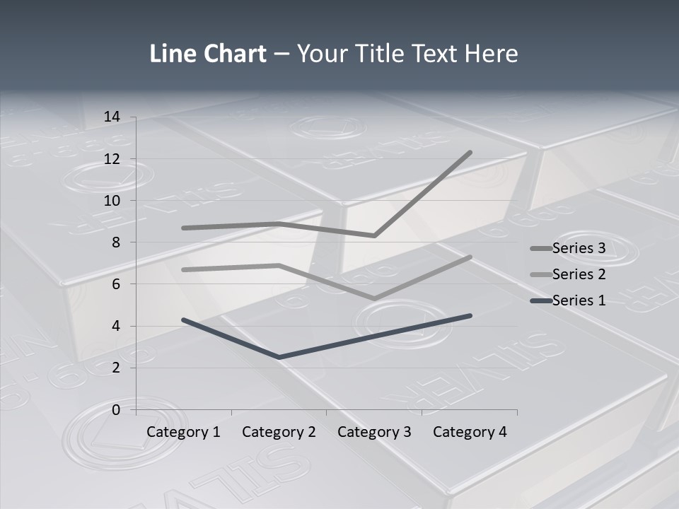 Silver Bars Pure Illustration PowerPoint Template