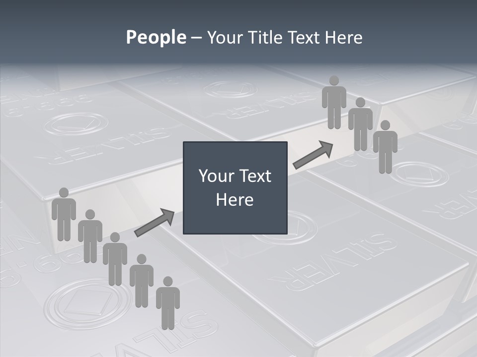 Silver Bars Pure Illustration PowerPoint Template