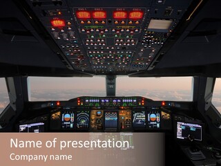 Technology Light Cockpit PowerPoint Template