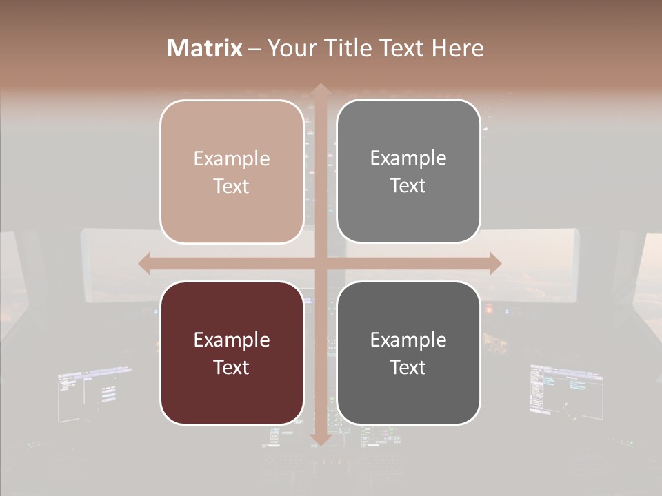 Technology Light Cockpit PowerPoint Template