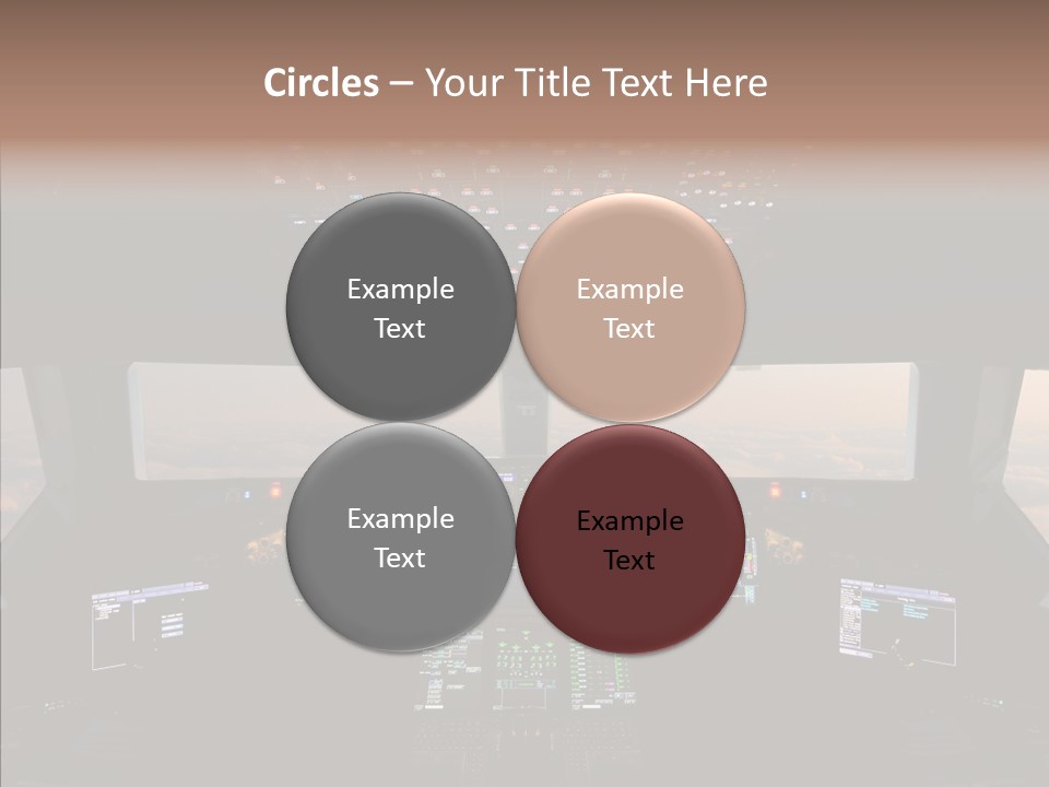 Technology Light Cockpit PowerPoint Template
