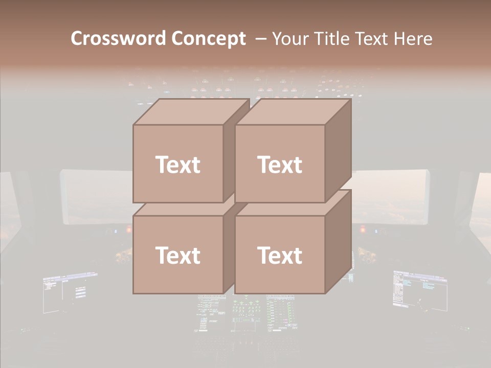 Technology Light Cockpit PowerPoint Template