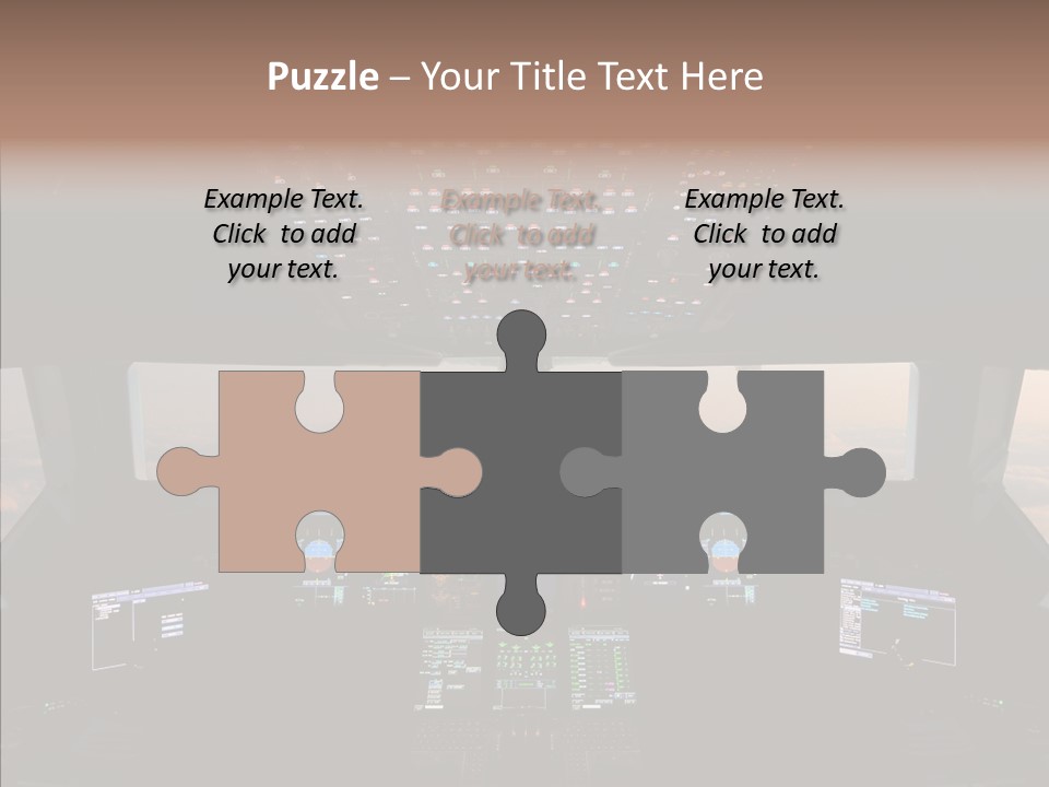 Technology Light Cockpit PowerPoint Template