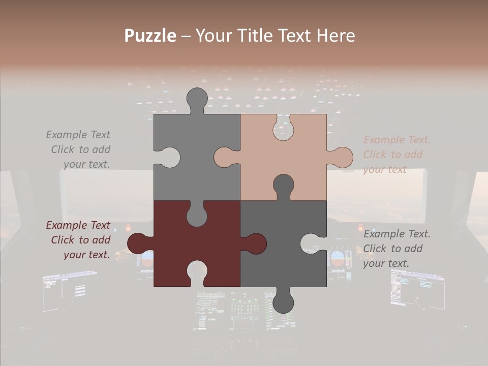 Technology Light Cockpit PowerPoint Template