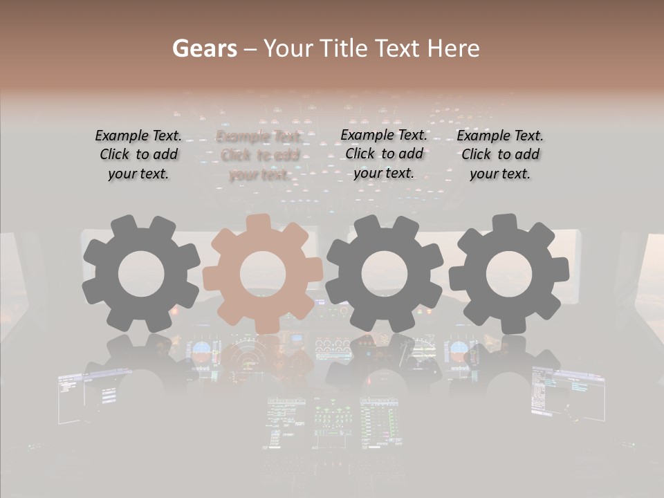 Technology Light Cockpit PowerPoint Template