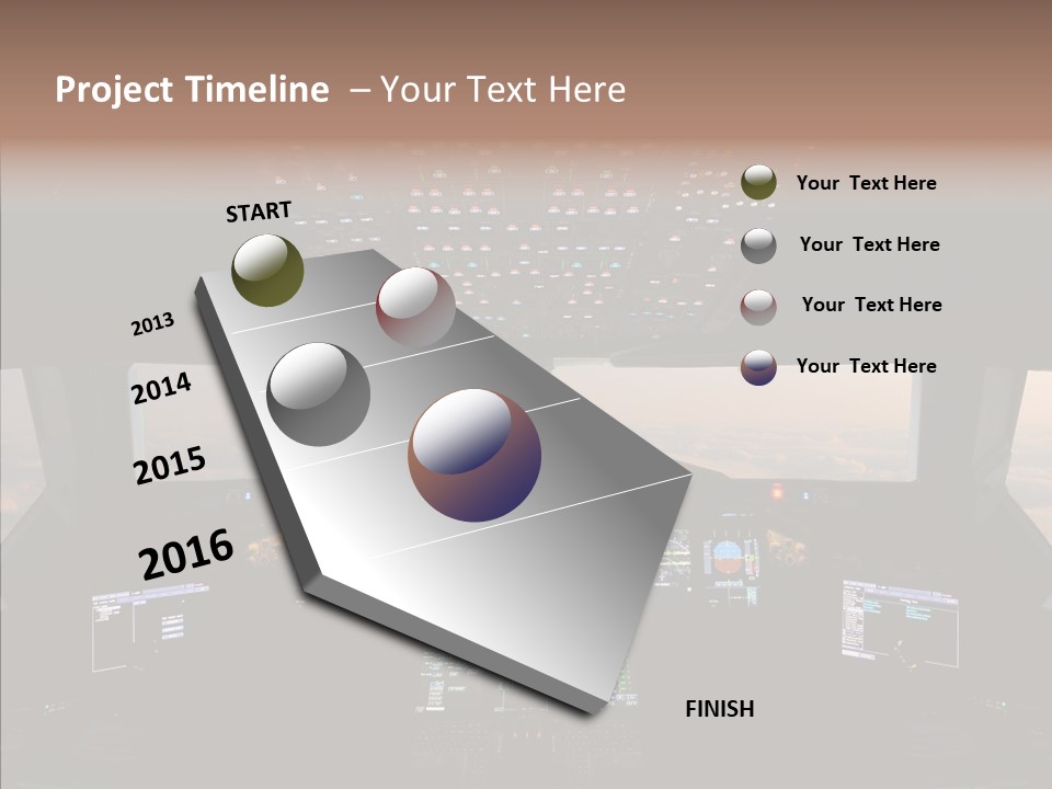 Technology Light Cockpit PowerPoint Template