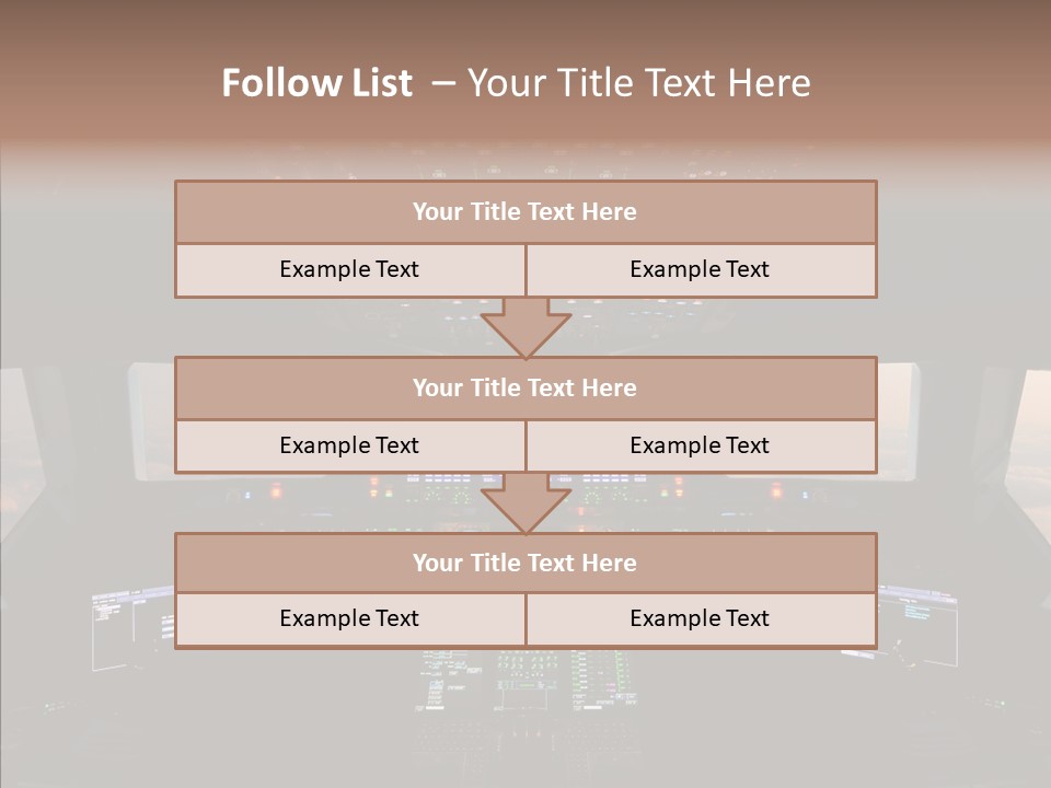 Technology Light Cockpit PowerPoint Template