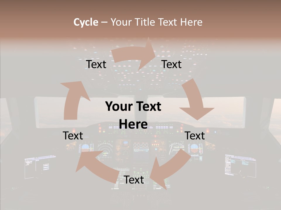 Technology Light Cockpit PowerPoint Template