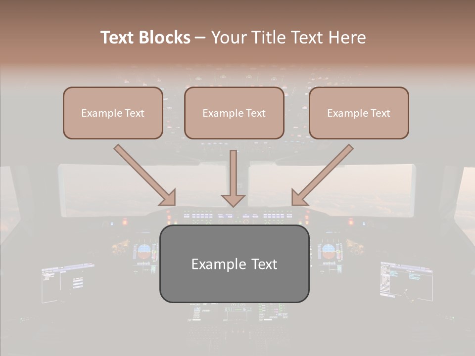 Technology Light Cockpit PowerPoint Template