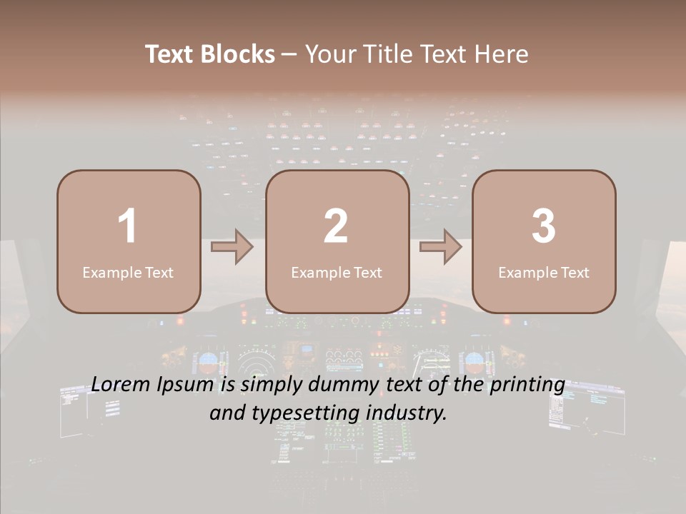 Technology Light Cockpit PowerPoint Template
