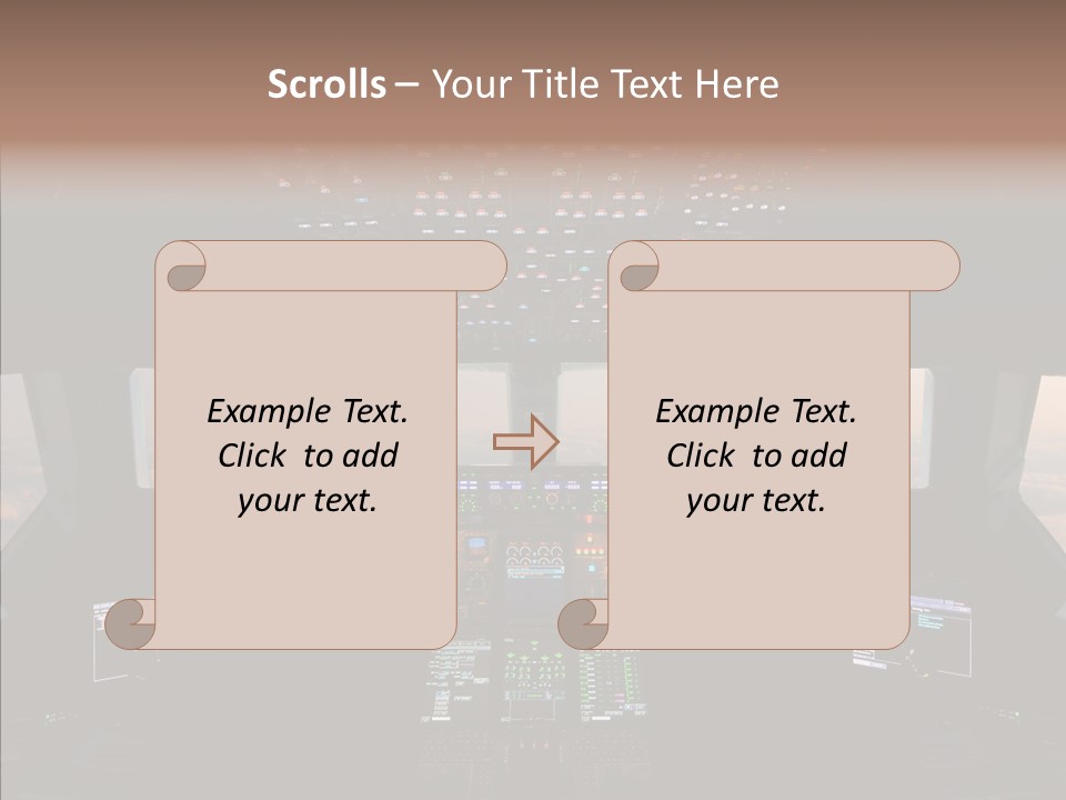 Technology Light Cockpit PowerPoint Template
