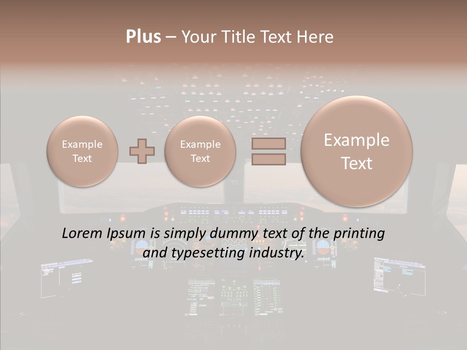 Technology Light Cockpit PowerPoint Template