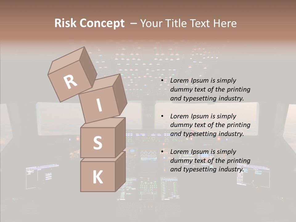 Technology Light Cockpit PowerPoint Template