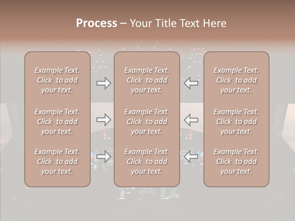 Technology Light Cockpit PowerPoint Template