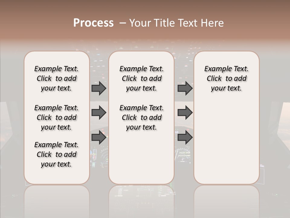 Technology Light Cockpit PowerPoint Template