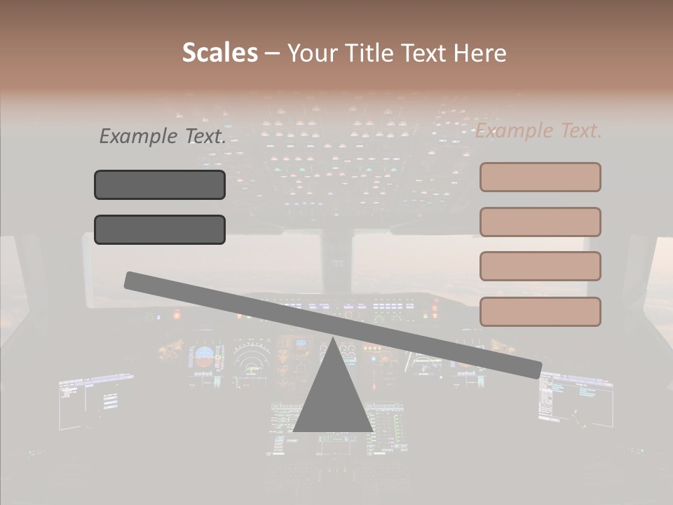 Technology Light Cockpit PowerPoint Template