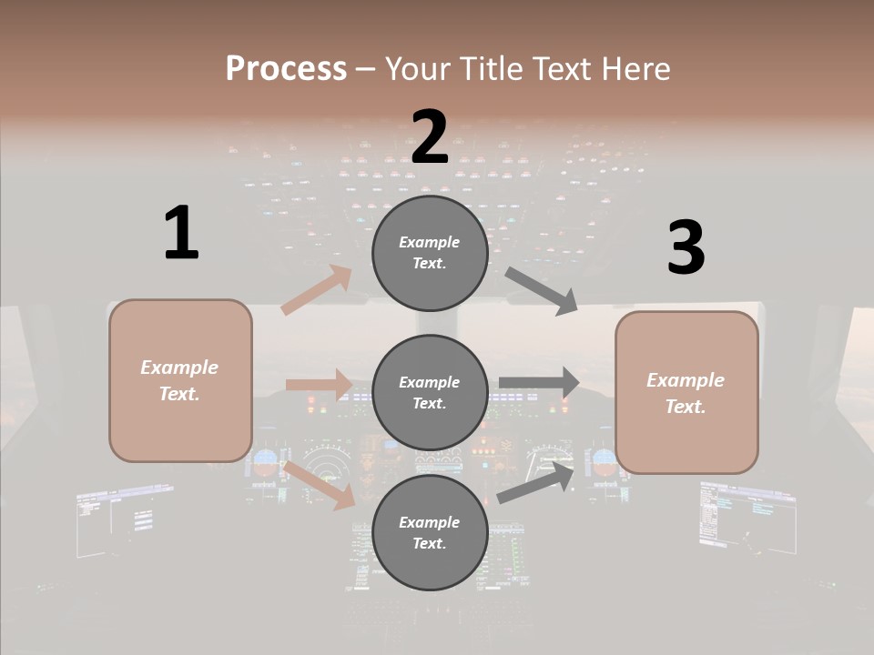 Technology Light Cockpit PowerPoint Template