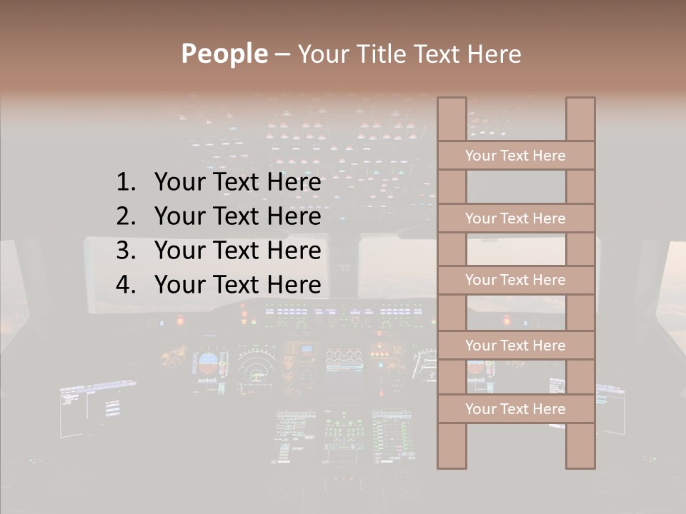 Technology Light Cockpit PowerPoint Template