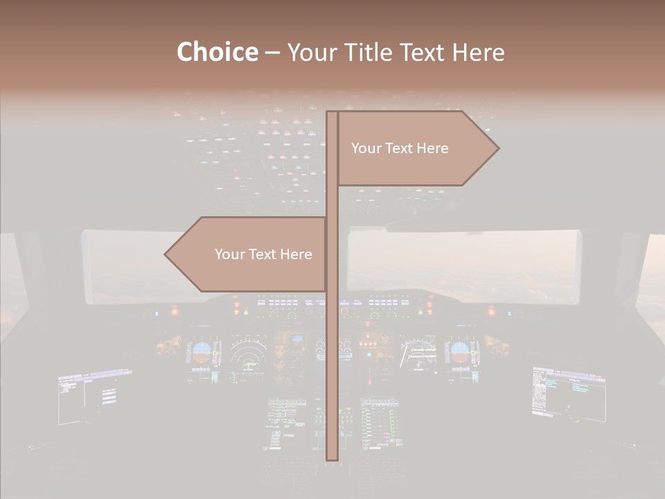 Technology Light Cockpit PowerPoint Template