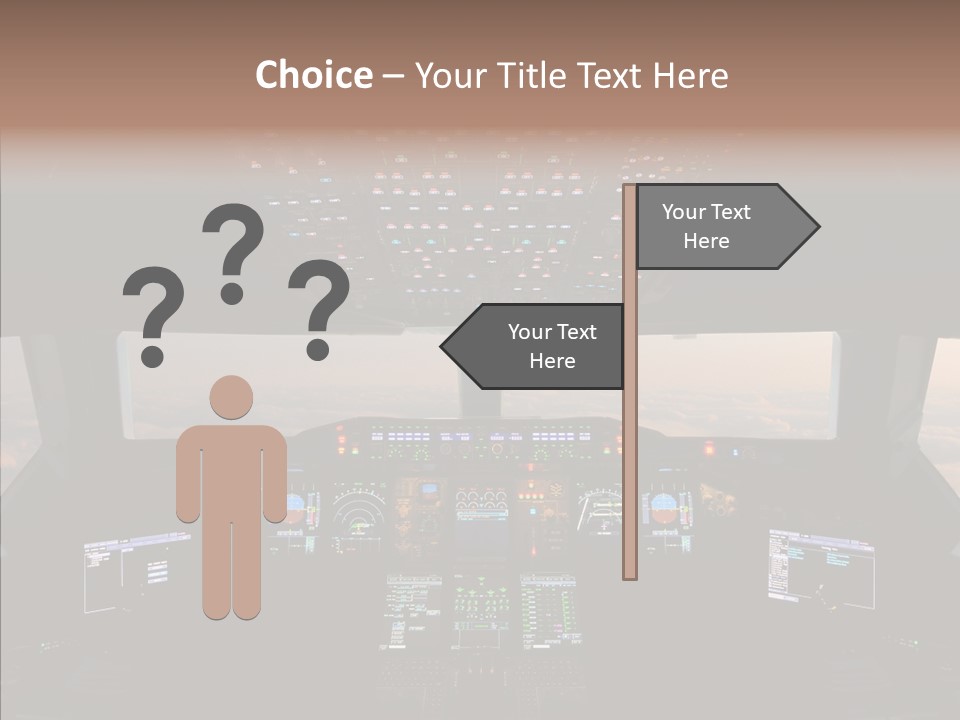 Technology Light Cockpit PowerPoint Template