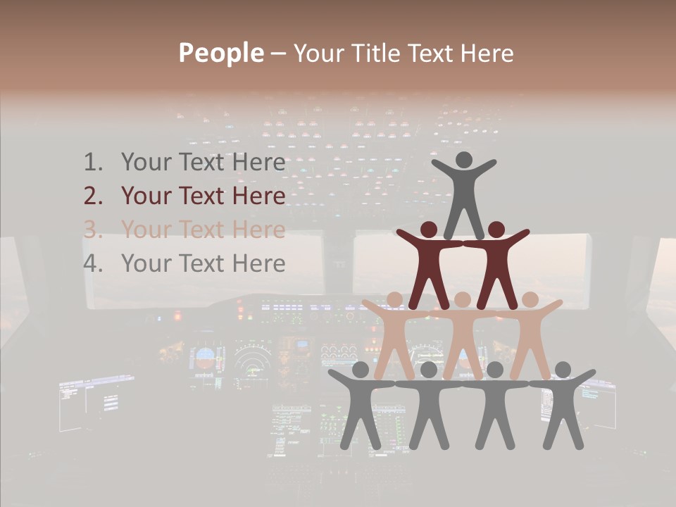 Technology Light Cockpit PowerPoint Template