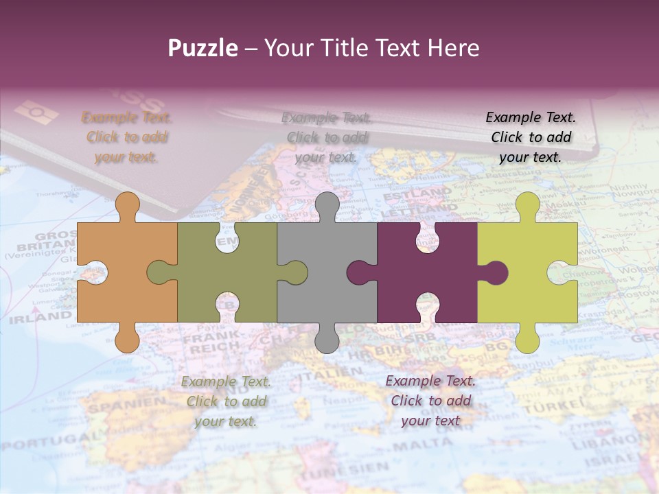 Card Water Journey PowerPoint Template