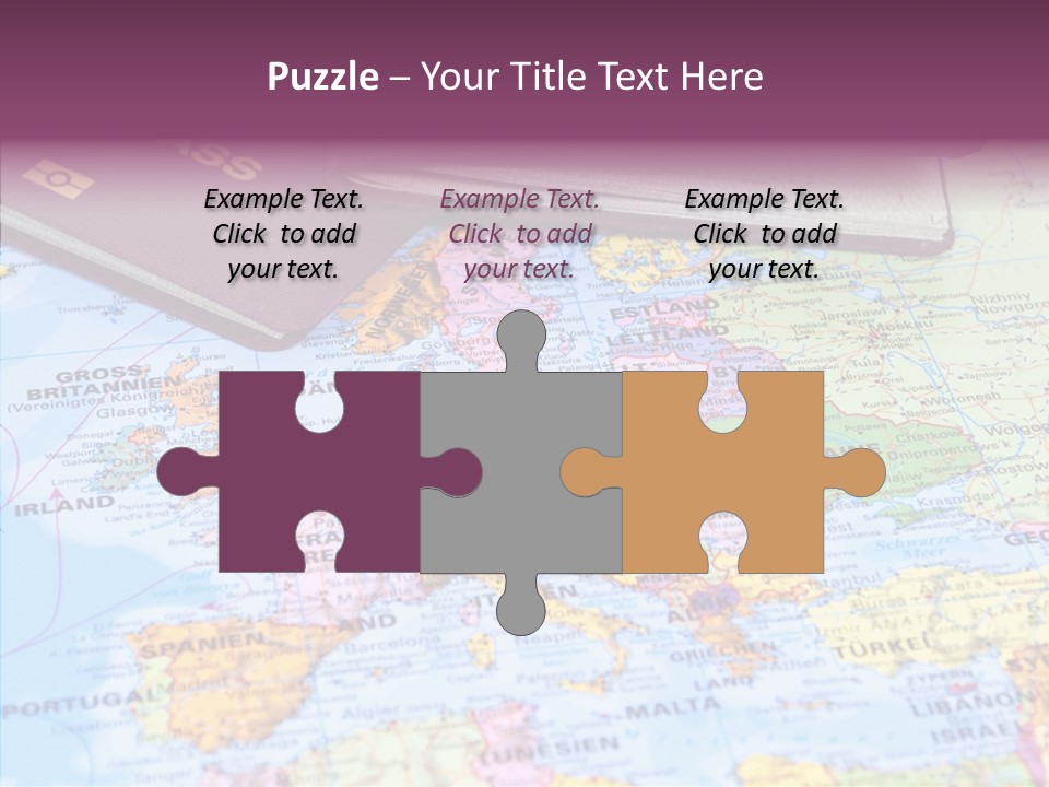 Card Water Journey PowerPoint Template