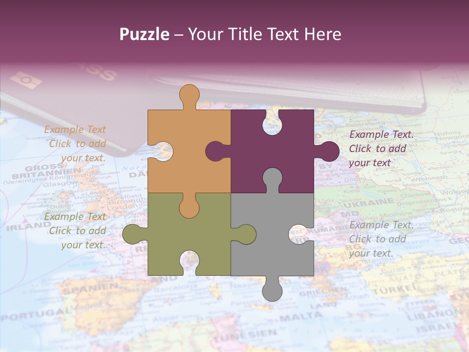 Card Water Journey PowerPoint Template