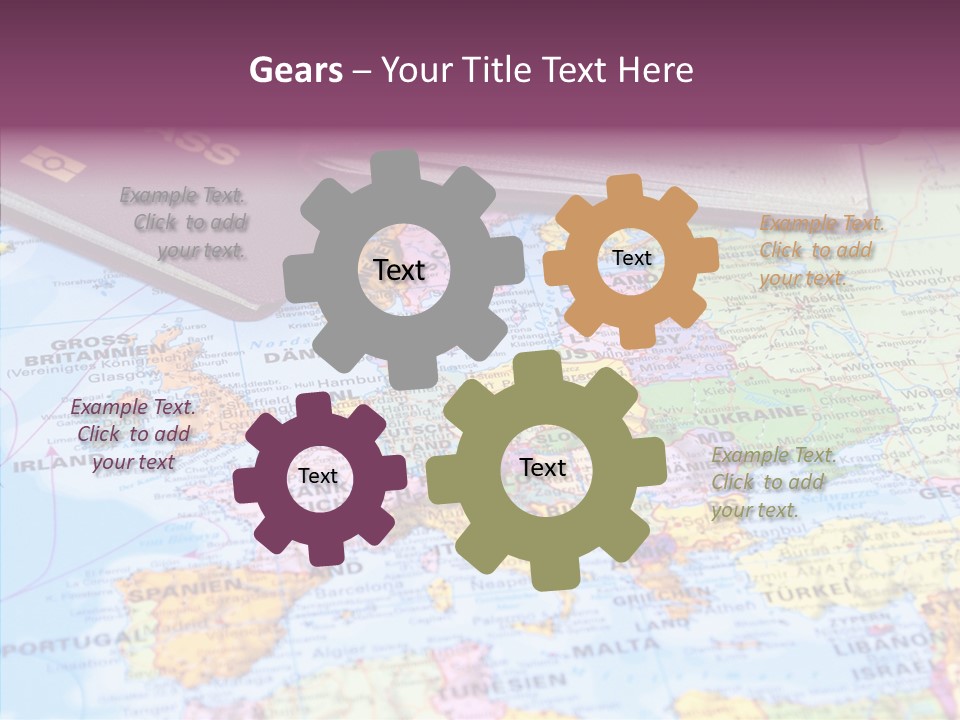 Card Water Journey PowerPoint Template