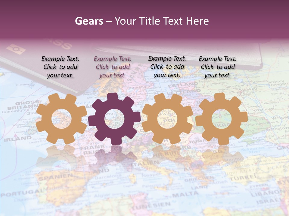 Card Water Journey PowerPoint Template