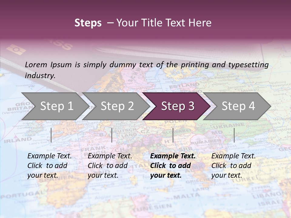 Card Water Journey PowerPoint Template