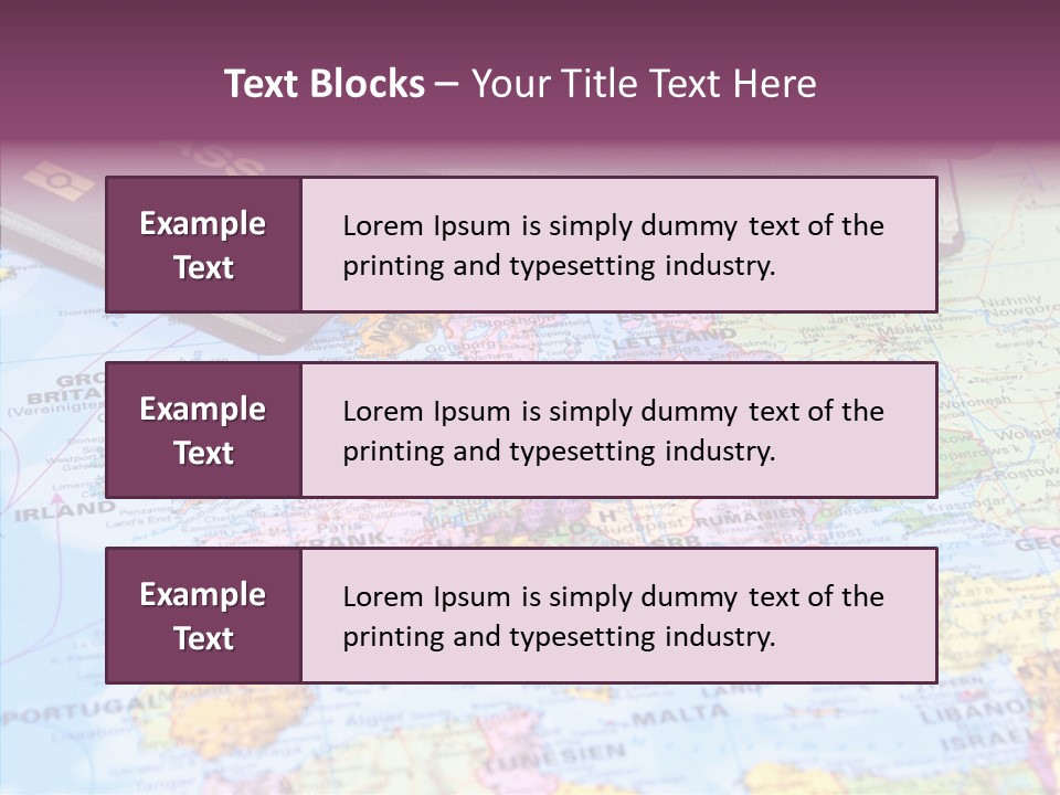 Card Water Journey PowerPoint Template