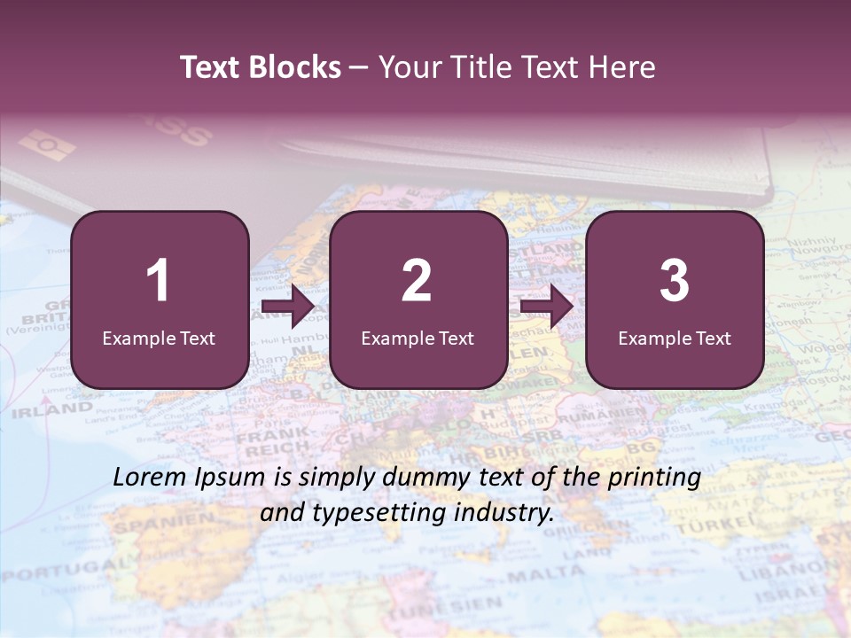 Card Water Journey PowerPoint Template