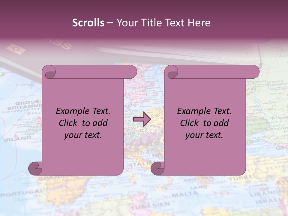 Card Water Journey PowerPoint Template