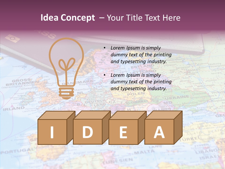 Card Water Journey PowerPoint Template