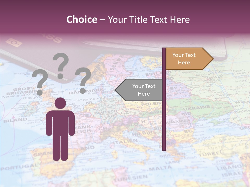 Card Water Journey PowerPoint Template