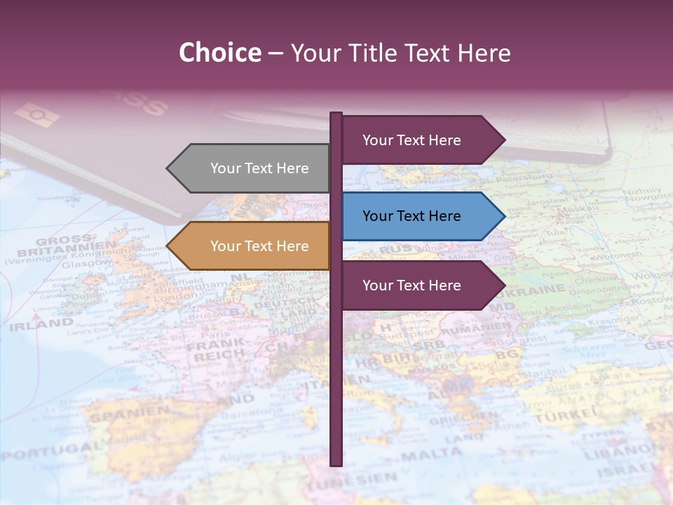 Card Water Journey PowerPoint Template