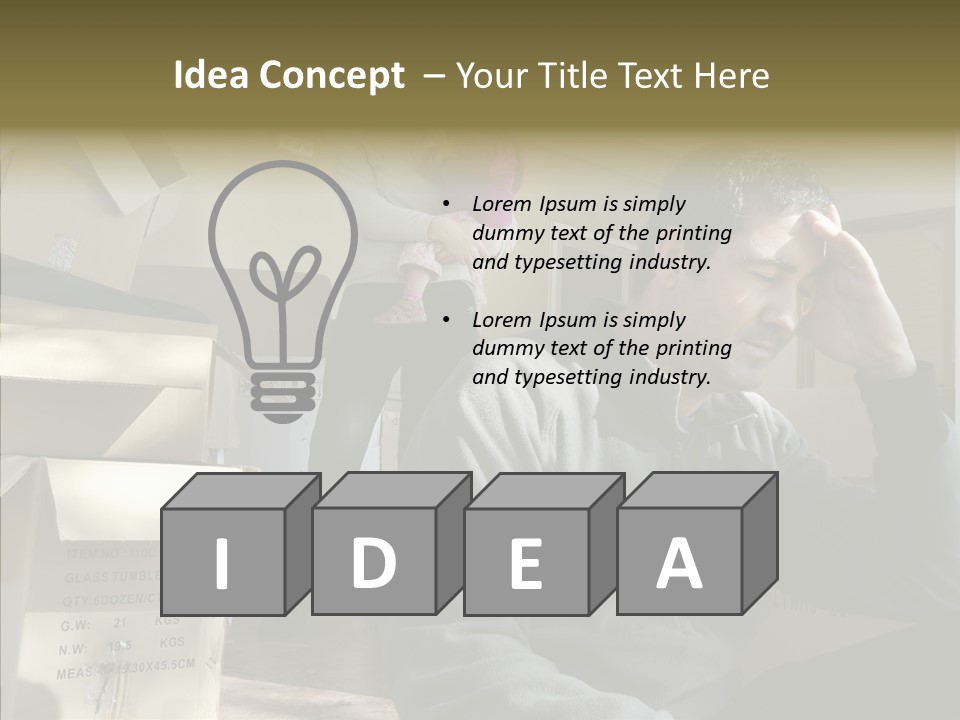 People Family Stress PowerPoint Template