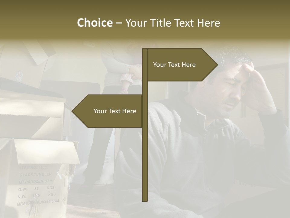 People Family Stress PowerPoint Template