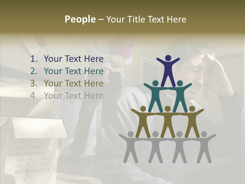 People Family Stress PowerPoint Template