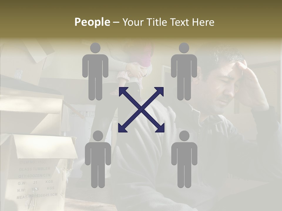 People Family Stress PowerPoint Template